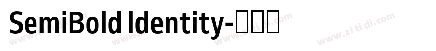 SemiBold ldentity字体转换 SemiBold ldentity字体转换